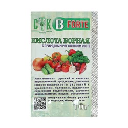 Борная кислота СТК, FORTE, с природным стимулятором роста, 10 г