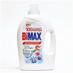 Жидкое средство для стирки BiMax "100 пятен", гель, универсальное, 1.95 л