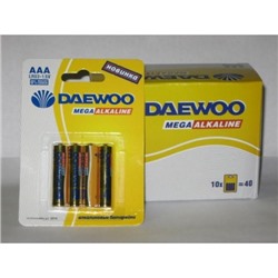 [26082] Элементы питания Daewoo LR03 BL-4 Alkaline (40/960)
