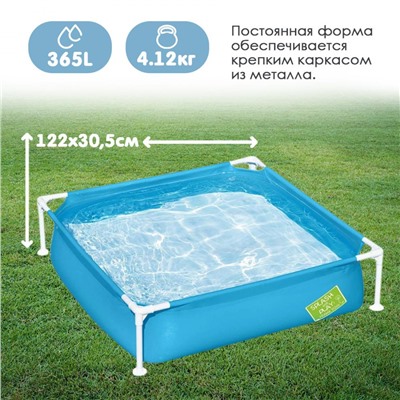 Бассейн каркасный 122*122*30,5 см 365 л BestWay (1/3)