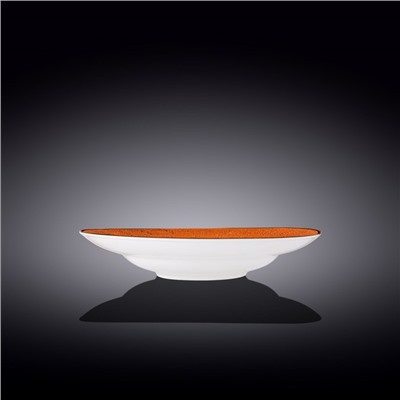 Тарелка глубокая Wilmax Splach, d=25.5 см, 350 мл, цвет оранжевый