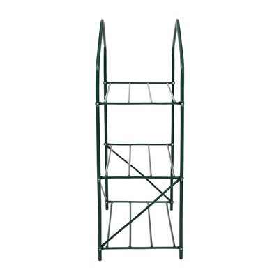 Стеллаж для рассады, 3 полки, 110 × 65 × 40 см, металлический каркас d = 16 мм, без чехла