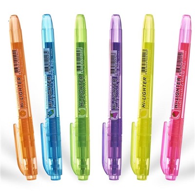Набор маркеров-текстовыделителей 6 цветов, 5.0 мм, Crown F-500, ароматизированные, микс