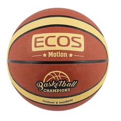 Мяч баскетбольный резиновый 12 панелей 2 цвета Motion BB105 Ecos (1/24)