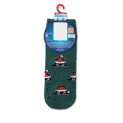 Носки детские CONTE-KIDS Новогодние носки с пушистой нитью «Xmas cat»