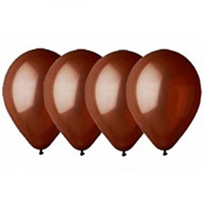 Шар латексный воздушный 12" шоколадно-коричневый Ав-принт (50/50)