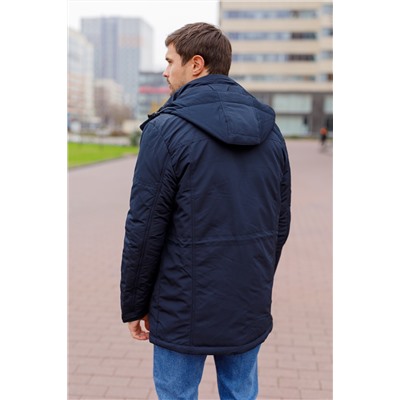 Мужская зимняя куртка 92501-2 темно-синяя