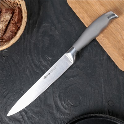 Нож кухонный NADOBA MARTA разделочный, лезвие 20 см, ручка из стали