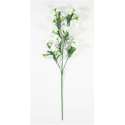 Ветка гвоздики 20 цветков белая
