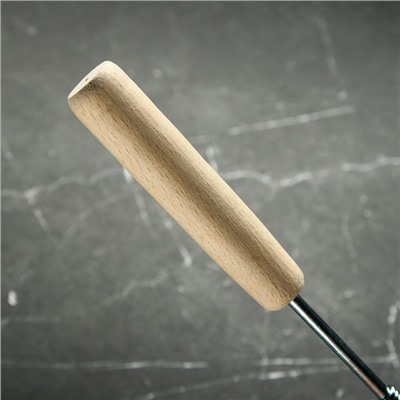 Венчик кондитерский для взбивания с деревянной ручкой "Спираль", 27,5 см