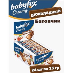 Вафельный батончик Babyfox Creamy Choco УПАКОВКА 24ШТ