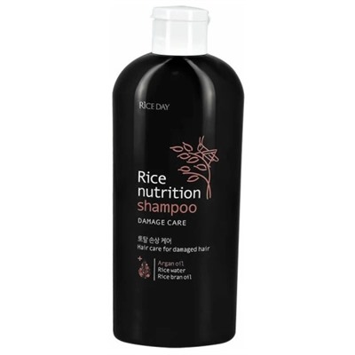 Увлажняющий шампунь для повреждённых волос LION Rice Nutrution Shampoo Damage care