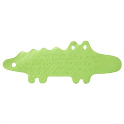 PATRULL ПАТРУЛЬ, Коврик в ванну, крокодил зеленый, 33x90 см