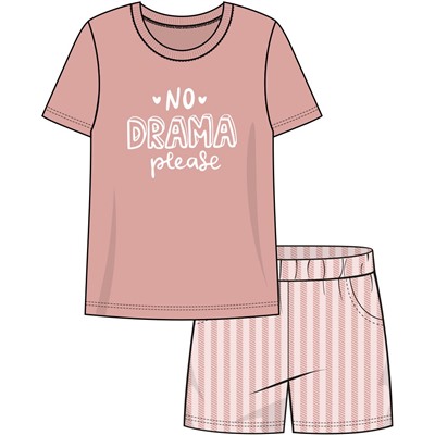 Пижама женская (футболка+шорты)