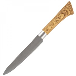 Нож нерж сталь лезвие 12.6 см 1,2 мм универсальный пласт ручка под дерево Foresta Mallony (1/72)