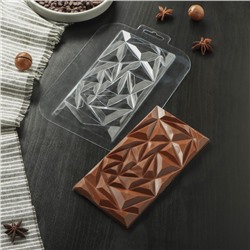 Форма для шоколада и конфет «Плитка Эль-Гиза», 17×8,5×1 см, цвет прозрачный