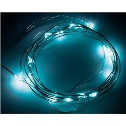 Акция! Гирлянда светодиодная  2 м 20 led батарейка 2*CR2032 роса голубой Neon-night (1/100)