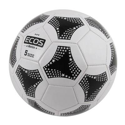 Мяч футбольный ПВХ №5 насос машинная сшивка двухцветный FB139P Ecos (1/24)