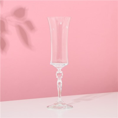 Набор бокалов для шампанского «Грация», 2 шт, 190 мл, хрустальное стекло