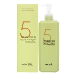 MASIL 5 PROBIOTICS APPLE VINEGAR SHAMPOO Шампунь против перхоти с яблочным уксусом и пробиотиками 500мл