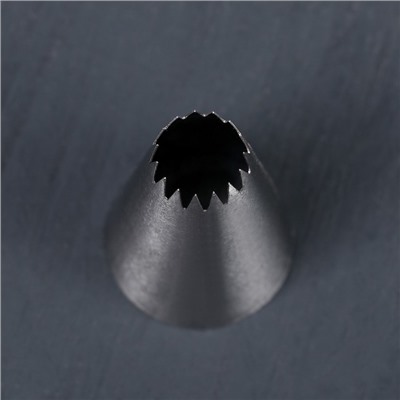 Насадка кондитерская «Французская звезда», d=3 см, выход 1,2 см, нержавеющая сталь