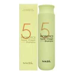 MASIL 5 PROBIOTICS APPLE VINEGAR SHAMPOO Шампунь против перхоти с яблочным уксусом и пробиотиками 300мл