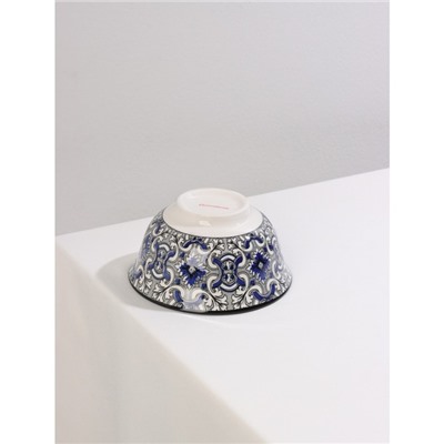 Салатник керамический Доляна «Дайра», 350 мл, d=12 см, цвет серый