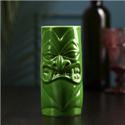 Тики-бокал керамический «Аиту», 682 мл, цвет зелёный