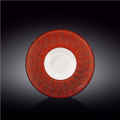 Тарелка глубокая Wilmax Splach, d=24 см, 200 мл, цвет красный