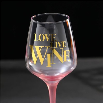 Бокал «Love live wine», 350 мл