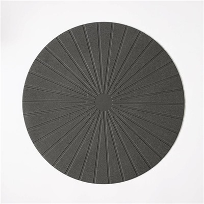 Салфетка сервировочная на стол «Ра», d=36 см, цвет серый
