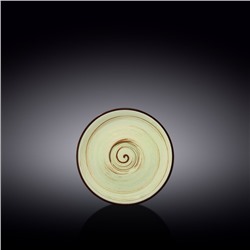 Блюдце Wilmax Spiral, d=12 см, цвет фисташковый