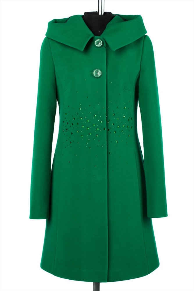 Женские пальто зеленого цвета