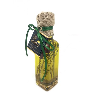 Оливковое масло KURTES Extra virgin пикантное, с добавлением Чабреца и специй 100 мл