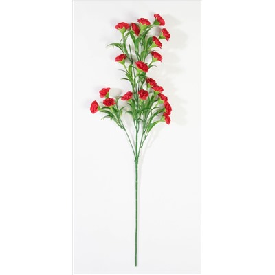 Ветка гвоздики 20 цветков красная