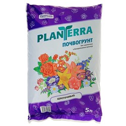 Грунт для декоративных и цветочных культур PlanTerra, цветочный, 5 л