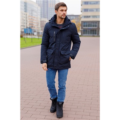 Мужская зимняя куртка 92501-2 темно-синяя