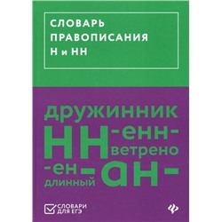 Уценка. Словарь правописания Н и НН