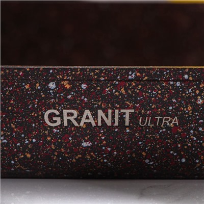 Противень Granit Ultra, 36,5×26×5,5 см, антипригарное покрытие, цвет бордовый