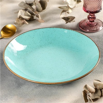 Тарелка глубокая Turquoise, 1 л, d=26 см, цвет бирюзовый