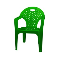 Кресло пластиковое 585*540*800 мм зеленое (1/4)