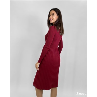 Платье «Амели» (рубиновый) One Size