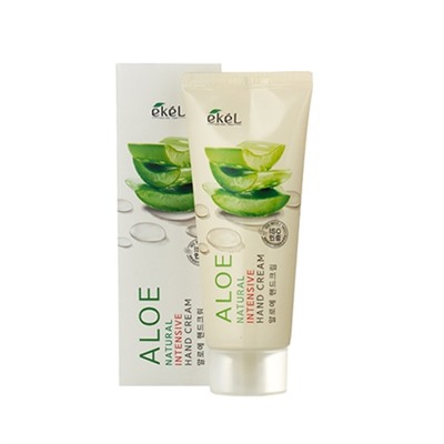 Питательный крем для рук с экстрактом алоэ EKEL Aloe Natural Intensive Hand Cream
