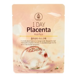 Тканевая маска для лица с экстрактом плаценты MEDB 1 Day Placenta Mask Pack