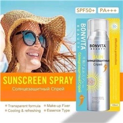 Солнцезащитный спрей для лица и тела Bonvita SPF 50, 150 мл