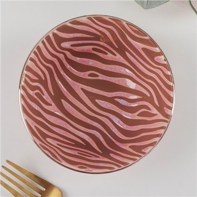 Миска керамическая «Тигр», 300 мл, 12,3×5,5 см, цвет розовый