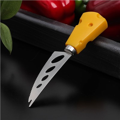 Нож для сыра Доляна Cheese, 19 см, цвет жёлтый