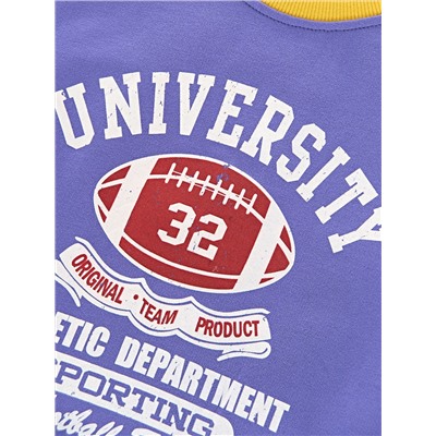 Свитшот "University 32" (122-146см) UD 0225(1)синий