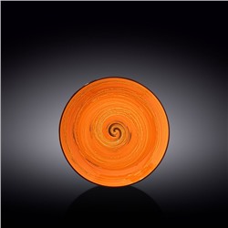 Тарелка круглая Wilmax Spiral, d=18 см, цвет оранжевый