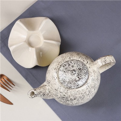 Чайник заварочный "Персия", керамика, желтый, 0.85 л, Иран